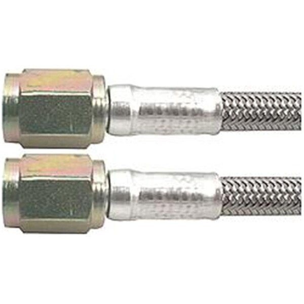Allstar Performance 180 in. No. 3 Braided Steel Brake Lines with -3AN Straight Ends ALL46300-180 - main